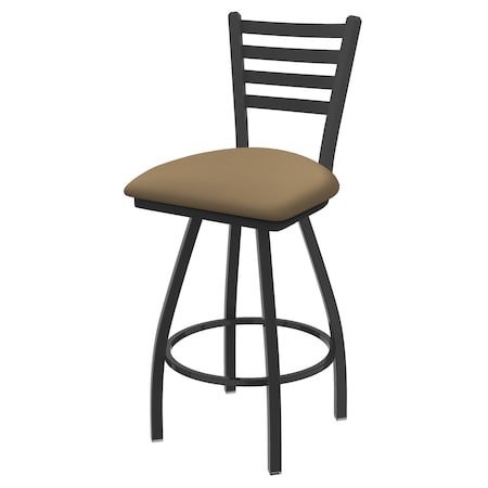 Holland Bar Stool Co 36" Swivel X-Tall Bar Stool, Pewter Finish, Canter Sand Seat X410